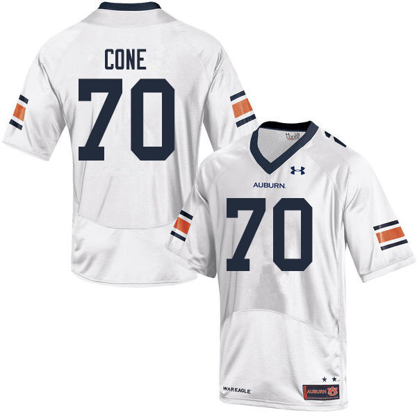 Men #70 Michael Cone Auburn Tigers College Football Jerseys Sale-White